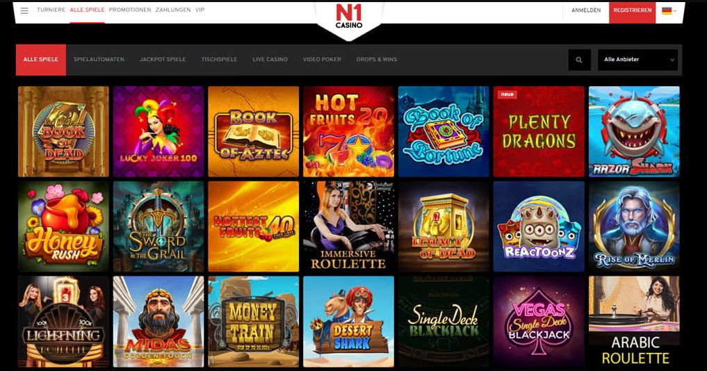 N1 Online casino pokies